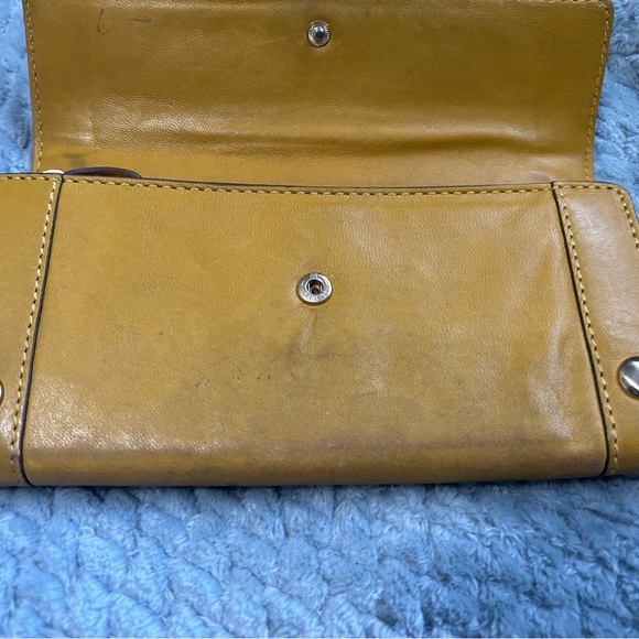Michael Kors Yellow Stud Wallet - Picture 8 of 12